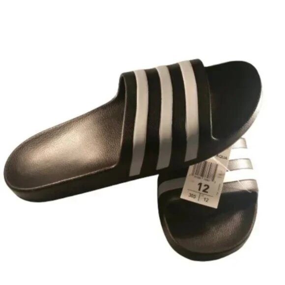 Adidas Adilette Aqua Slip On Slides Sandals Unisex Size 12 - Picture 4 of 8
